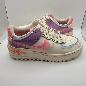 Nike Air Force 1 Shadow Pastel Beige Multi-Color Women’s Size 9 CU3012-164